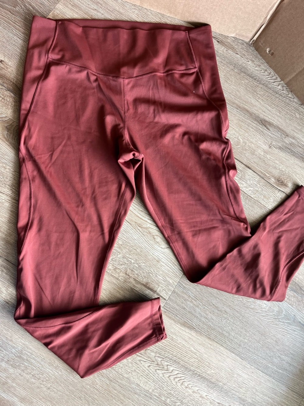 Senita High-Waist Rust Red Leggings